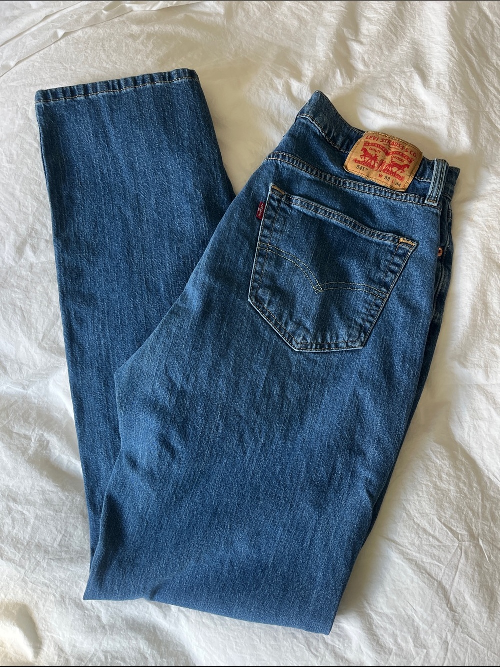 Levi's 541 W33 L34 Men’s Dark Blue Straight Jeans
